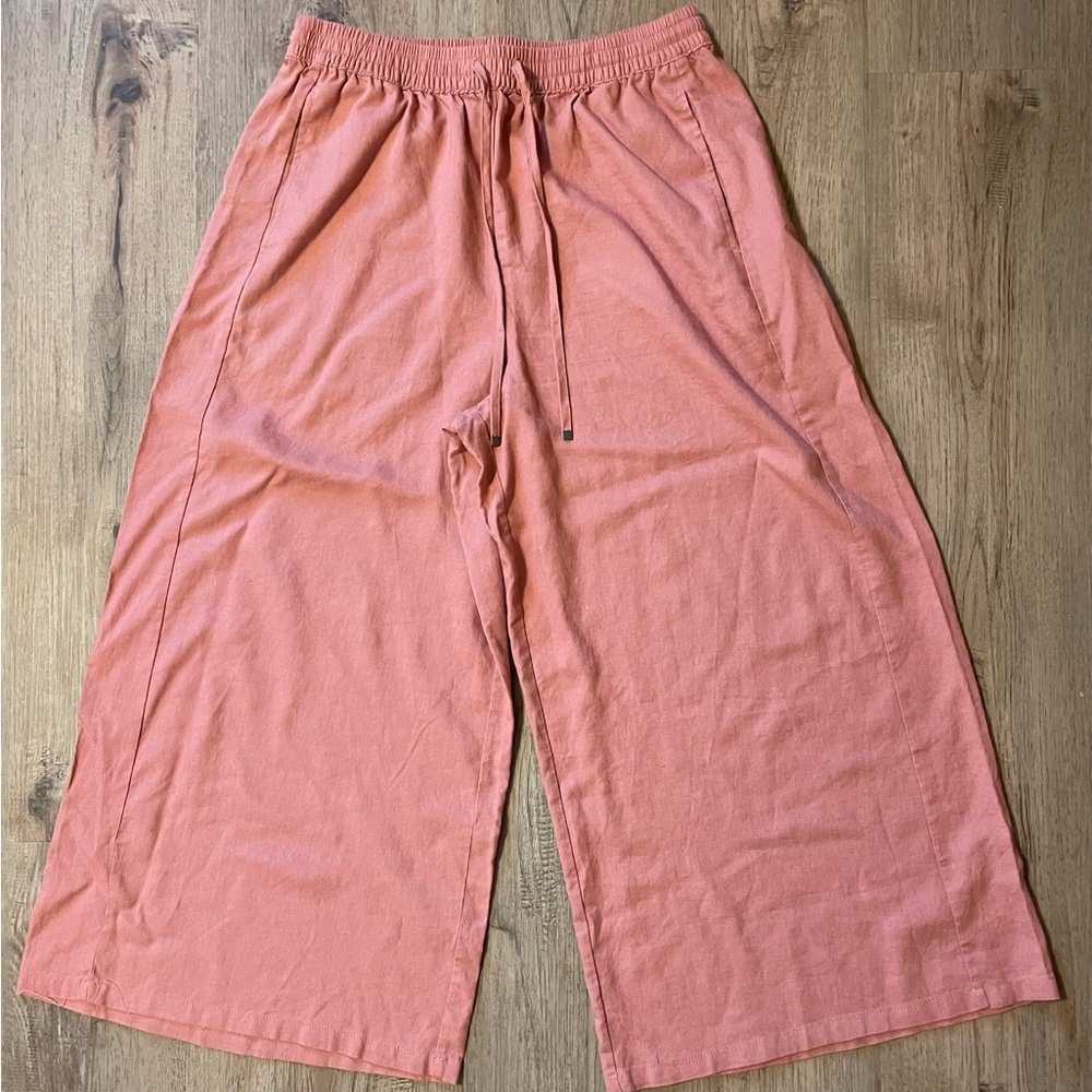 Women’s Pink/Peach Wide-Leg Pants- Brand: Be Cool